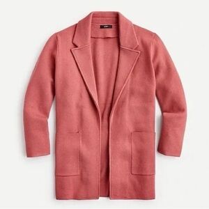 Sophie Open-Front Sweater Blazer Size XS in Rose Tile